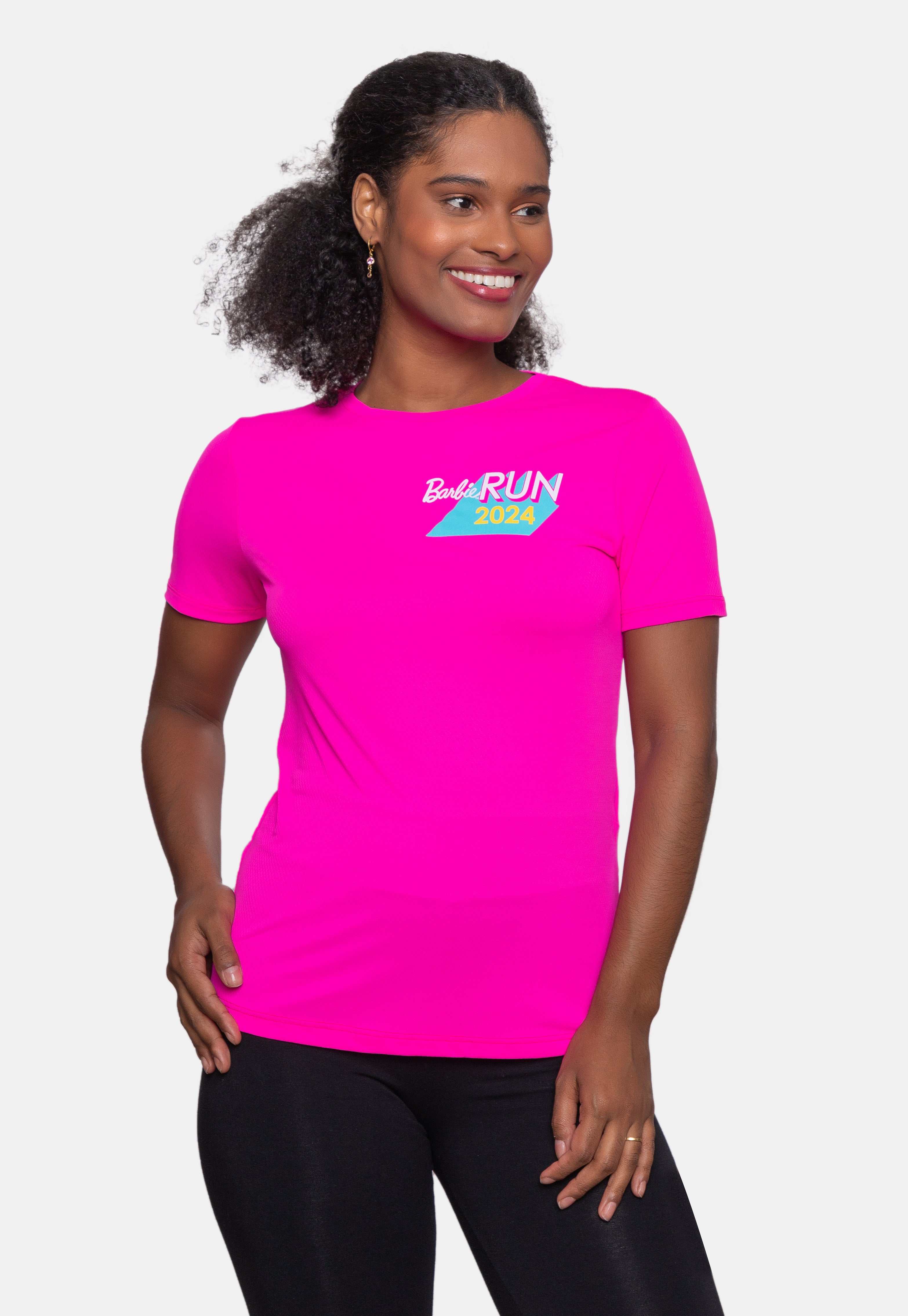 Camiseta Barbie Run 2024 Baby Look