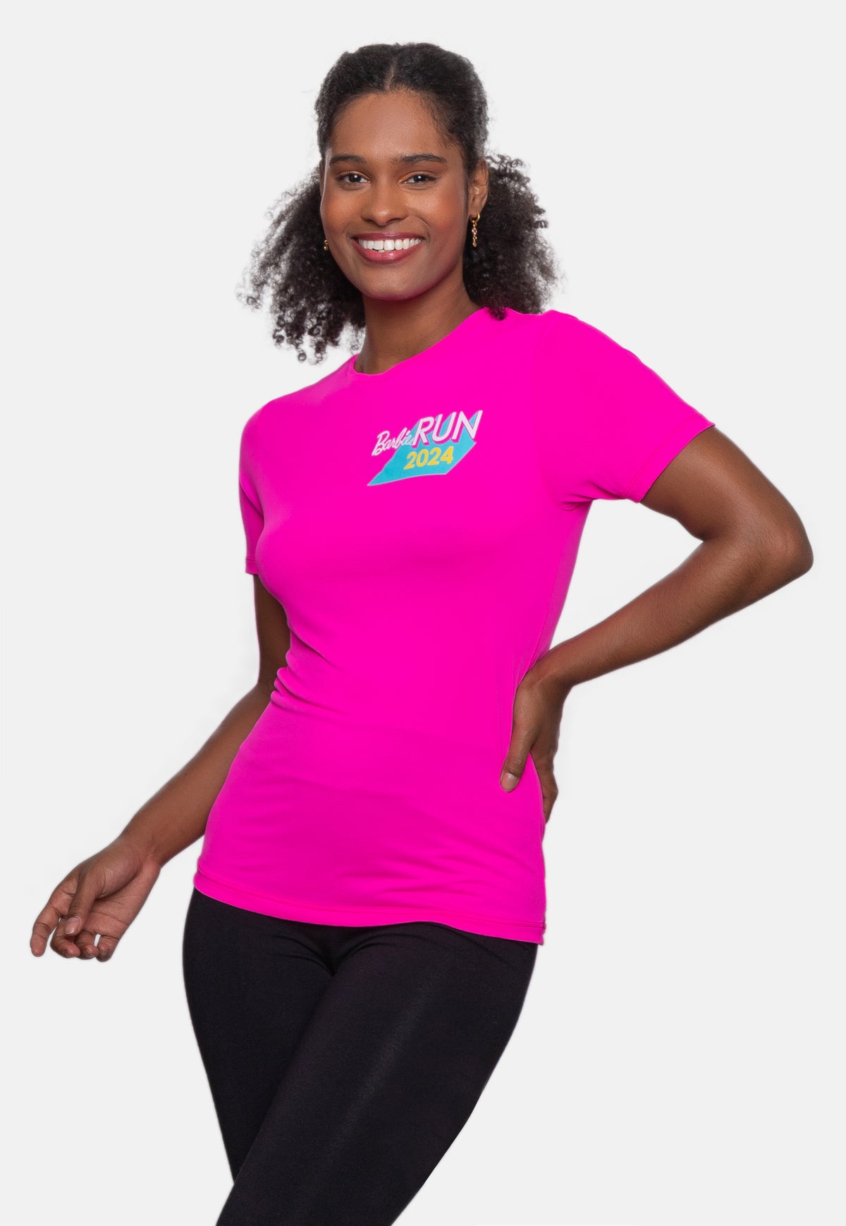 Camiseta Barbie Run 2024 Baby Look